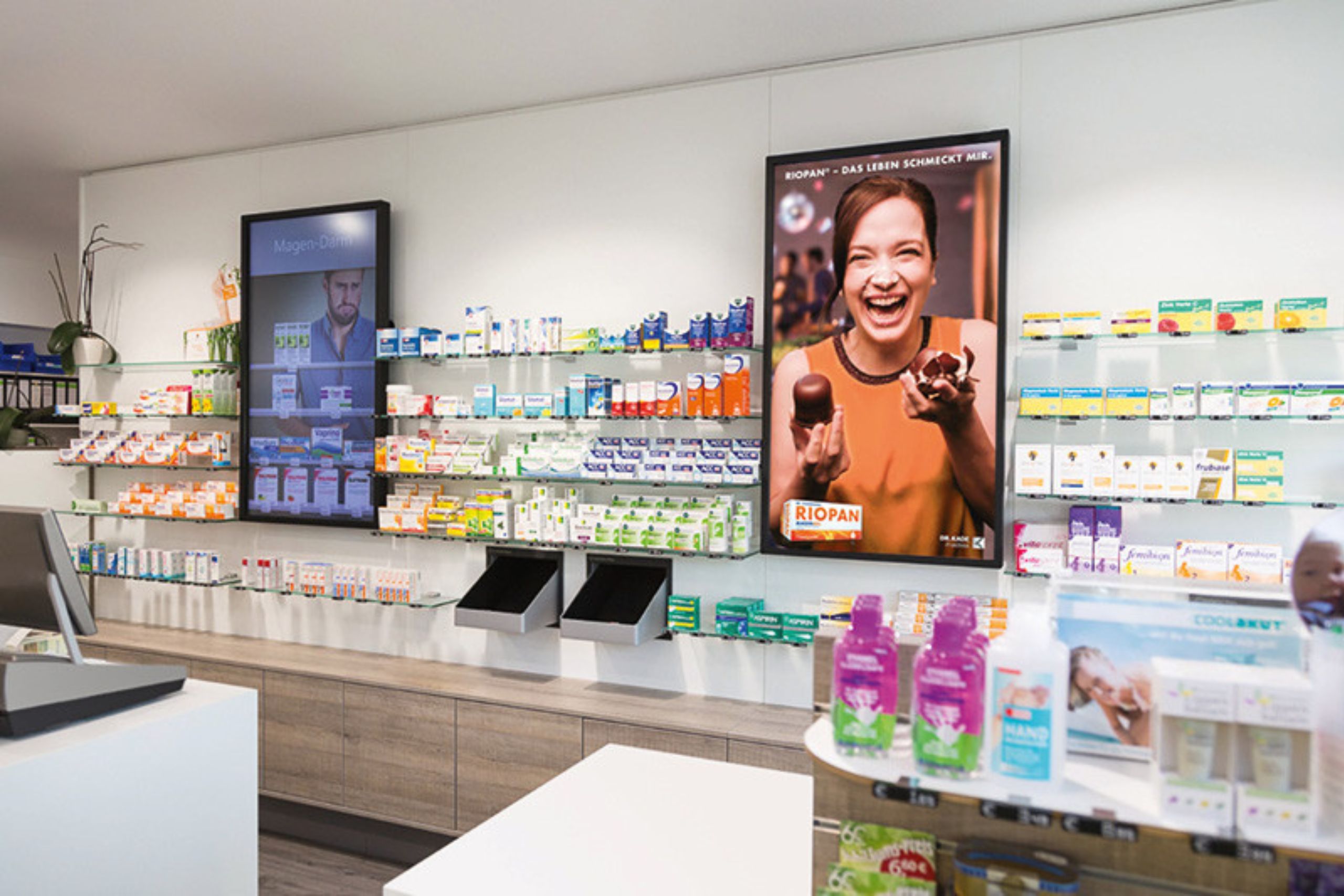 L'affichage dynamique en pharmacies pour les laboratoires pharmaceutiques